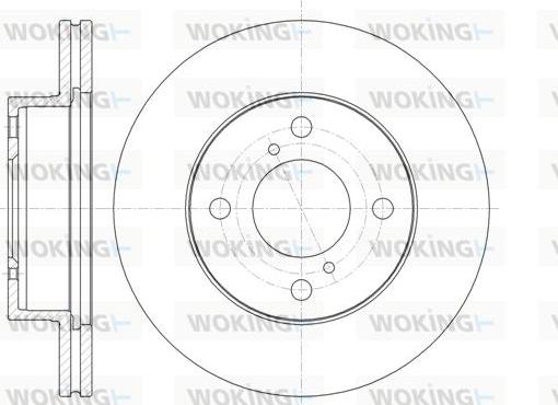 Woking D61371.10 - Тормозной диск autosila-amz.com