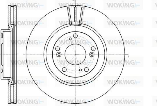 Woking D61297.10 - Тормозной диск autosila-amz.com