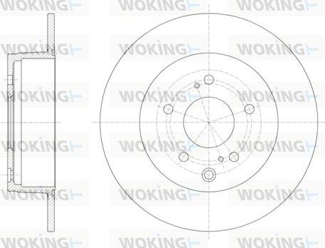 Woking D61245.00 - Тормозной диск autosila-amz.com