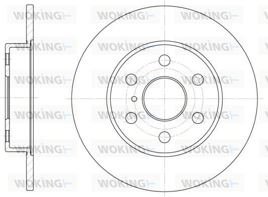 Woking D61258.00 - Тормозной диск autosila-amz.com