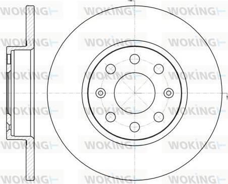 Woking D61209.00 - Тормозной диск autosila-amz.com