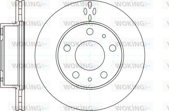 Woking D61204.10 - Тормозной диск autosila-amz.com