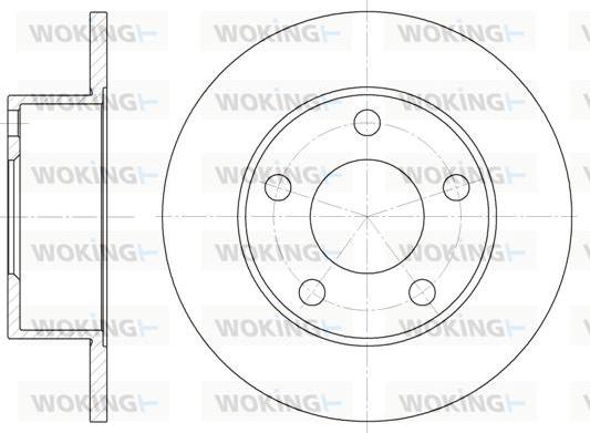 Woking D6121.00 - Тормозной диск autosila-amz.com