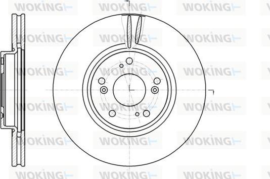 Woking D61218.10 - Тормозной диск autosila-amz.com