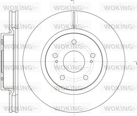 Woking D61212.10 - Тормозной диск autosila-amz.com