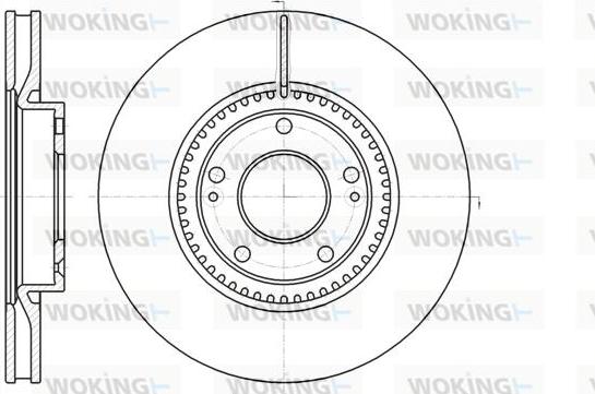 Woking D61217.10 - Тормозной диск autosila-amz.com