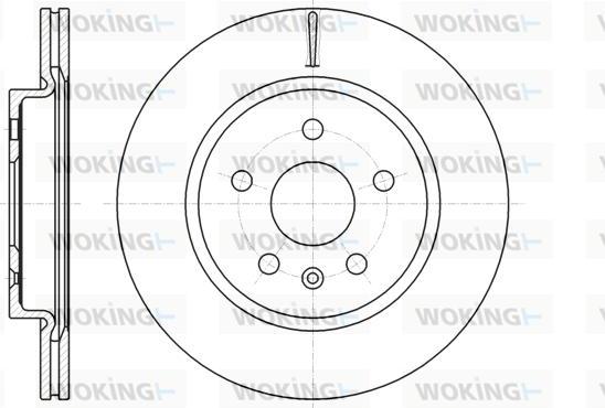 Woking D61284.10 - Тормозной диск autosila-amz.com