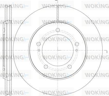 Woking D61233.10 - Тормозной диск autosila-amz.com