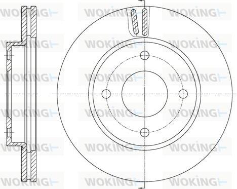 Woking D61799.10 - Тормозной диск autosila-amz.com