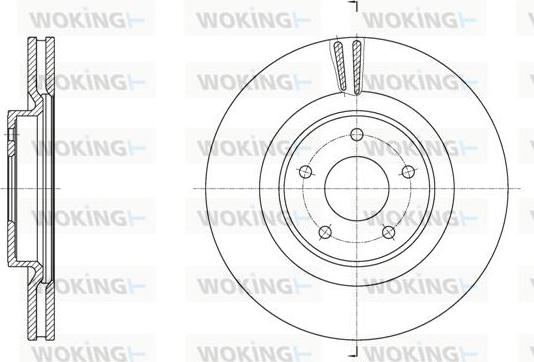 Woking D61790.10 - Тормозной диск autosila-amz.com