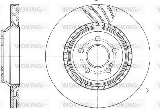 Woking D61740.10 - Тормозной диск autosila-amz.com