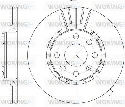 Woking D6174.10 - Тормозной диск autosila-amz.com