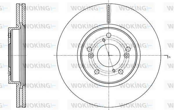 Woking D61754.10 - Тормозной диск autosila-amz.com