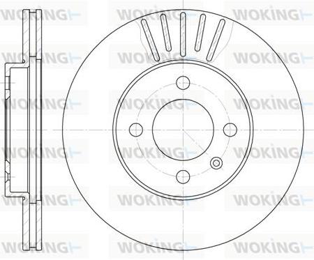 Woking D6175.10 - Тормозной диск autosila-amz.com