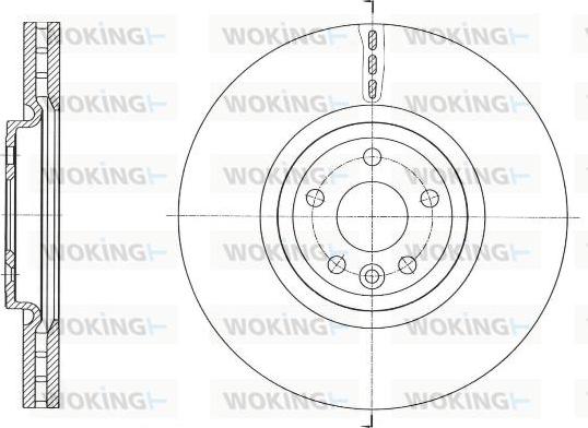 Woking D61758.10 - Тормозной диск autosila-amz.com