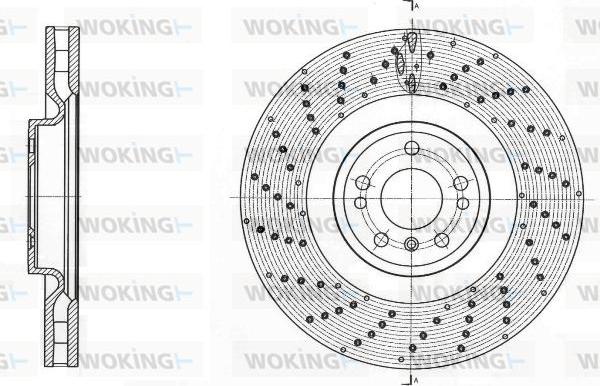 Woking D61761.10 - Тормозной диск autosila-amz.com