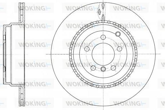 Woking D61762.10 - Тормозной диск autosila-amz.com