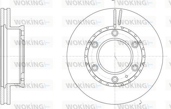 Woking D61706.10 - Тормозной диск autosila-amz.com