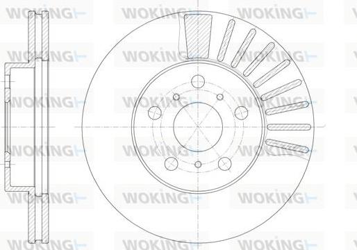 Woking D6170.10 - Тормозной диск autosila-amz.com