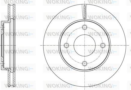 Woking D61716.10 - Тормозной диск autosila-amz.com