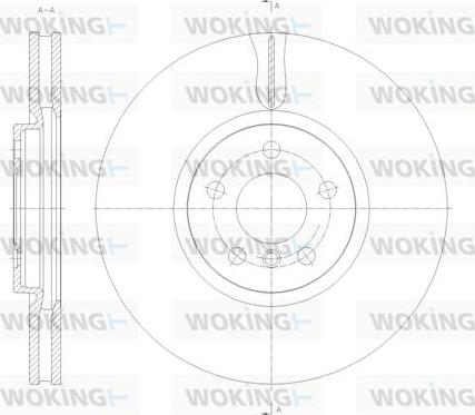 Woking D61789.10 - Тормозной диск autosila-amz.com