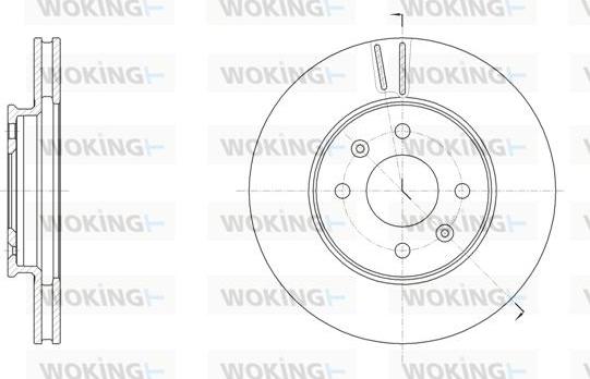 Woking D61784.10 - Тормозной диск autosila-amz.com