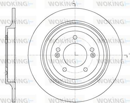 Woking D61780.00 - Тормозной диск autosila-amz.com