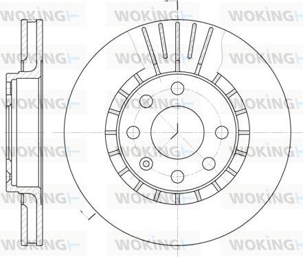 Woking D6178.10 - Тормозной диск autosila-amz.com