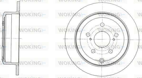 Woking D61732.00 - Тормозной диск autosila-amz.com