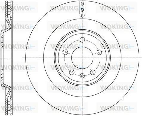 Woking D61774.10 - Тормозной диск autosila-amz.com