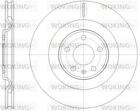 Woking D61775.10 - Тормозной диск autosila-amz.com