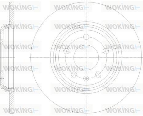 Woking D61771.00 - Тормозной диск autosila-amz.com