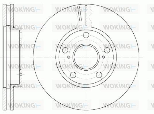 Woking D6842.10 - Тормозной диск autosila-amz.com