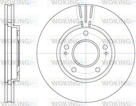 Woking D6850.10 - Тормозной диск autosila-amz.com