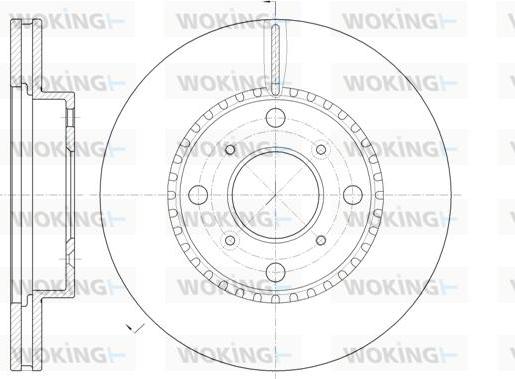 Woking D6804.10 - Тормозной диск autosila-amz.com