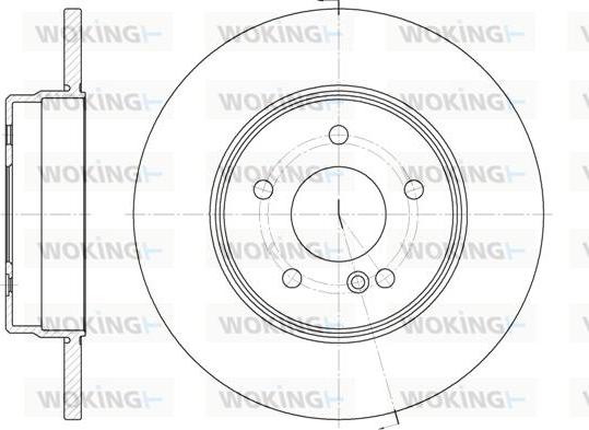 Woking D6801.00 - Тормозной диск autosila-amz.com