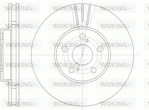 Woking D6819.10 - Тормозной диск autosila-amz.com