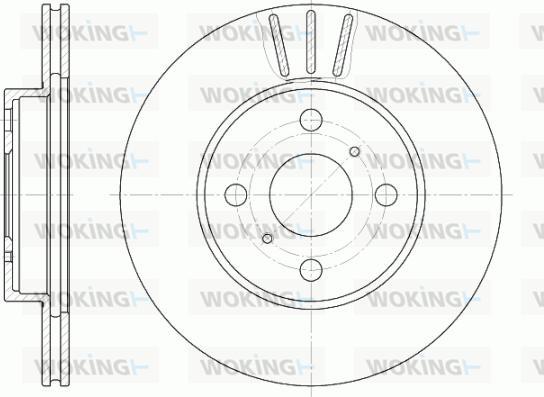 Woking D6814.10 - Тормозной диск autosila-amz.com