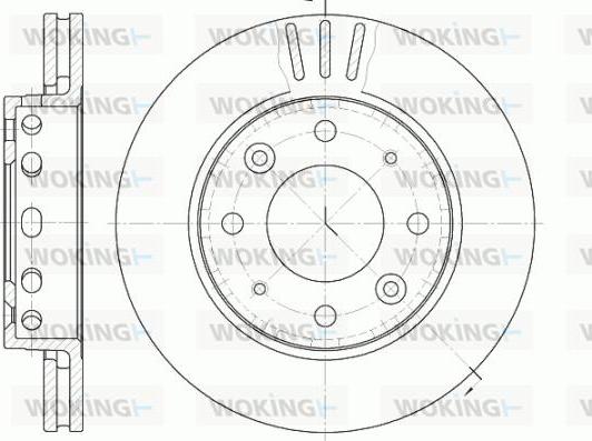 Woking D6815.10 - Тормозной диск autosila-amz.com