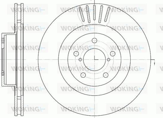 Woking D6816.10 - Тормозной диск autosila-amz.com