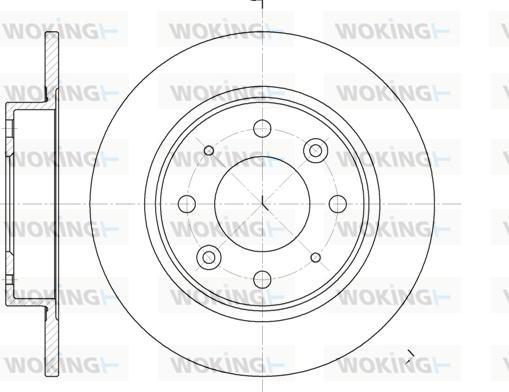 Woking D6813.00 - Тормозной диск autosila-amz.com