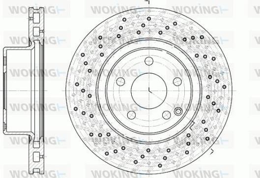 Woking D6817.10 - Тормозной диск autosila-amz.com