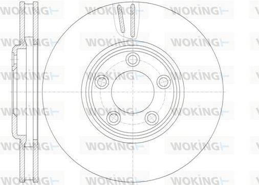 Woking D6836.10 - Тормозной диск autosila-amz.com