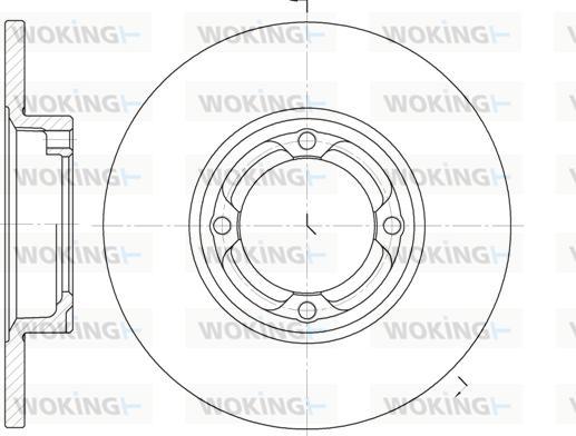 Woking D6832.00 - Тормозной диск autosila-amz.com