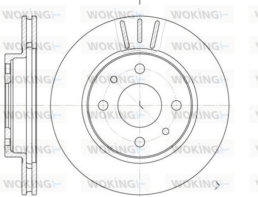 Woking D6829.10 - Тормозной диск autosila-amz.com