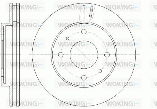 Woking D6394.10 - Тормозной диск autosila-amz.com