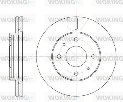 Woking D6391.10 - Тормозной диск autosila-amz.com