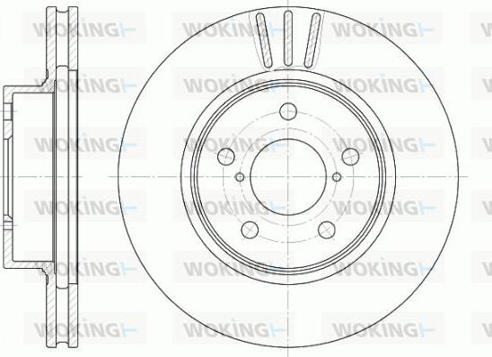 Woking D6397.10 - Тормозной диск autosila-amz.com
