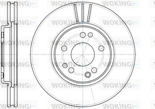 Woking D6344.10 - Тормозной диск autosila-amz.com