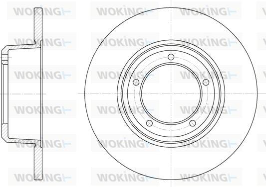 Woking D6341.00 - Тормозной диск autosila-amz.com